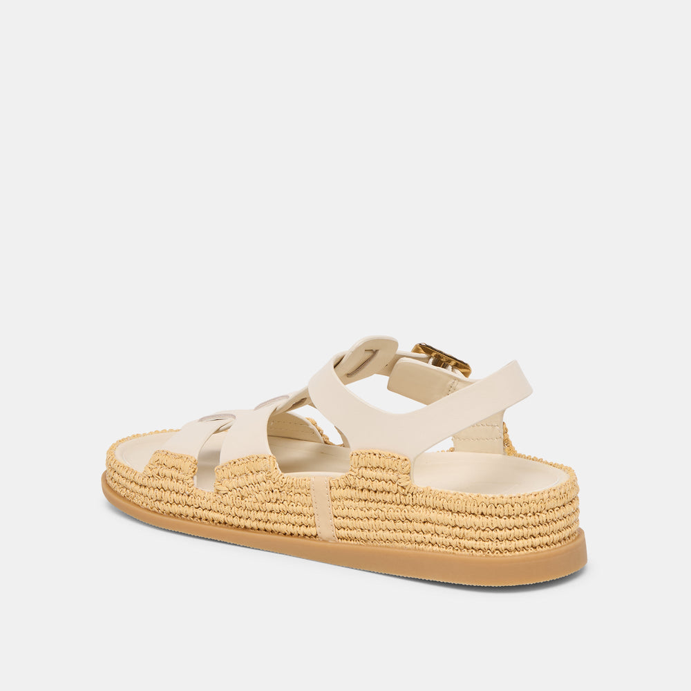 Shenna Bone Leather Sandals / Dolce Vita