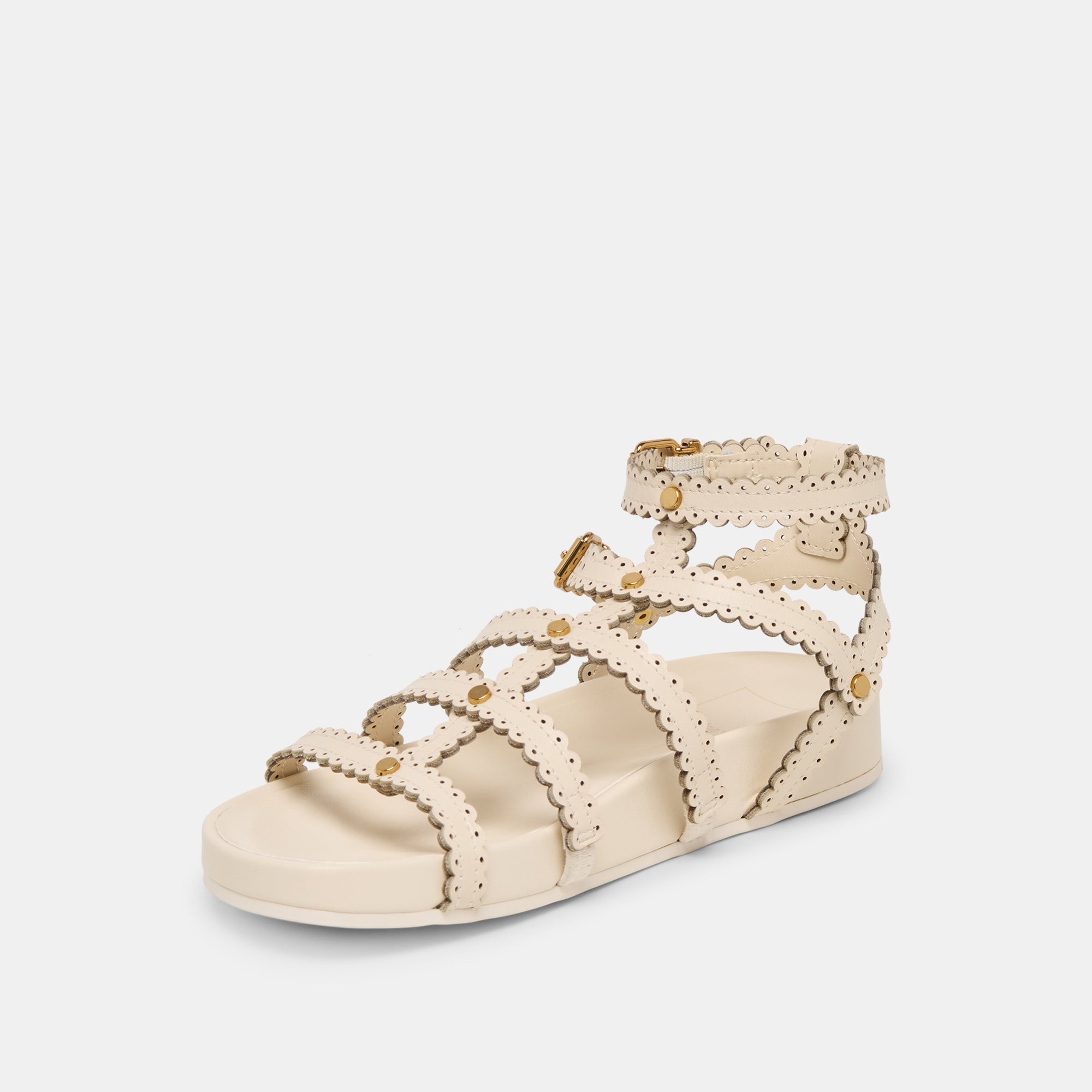 Susana Creme Leather Sandals / Dolce Vita