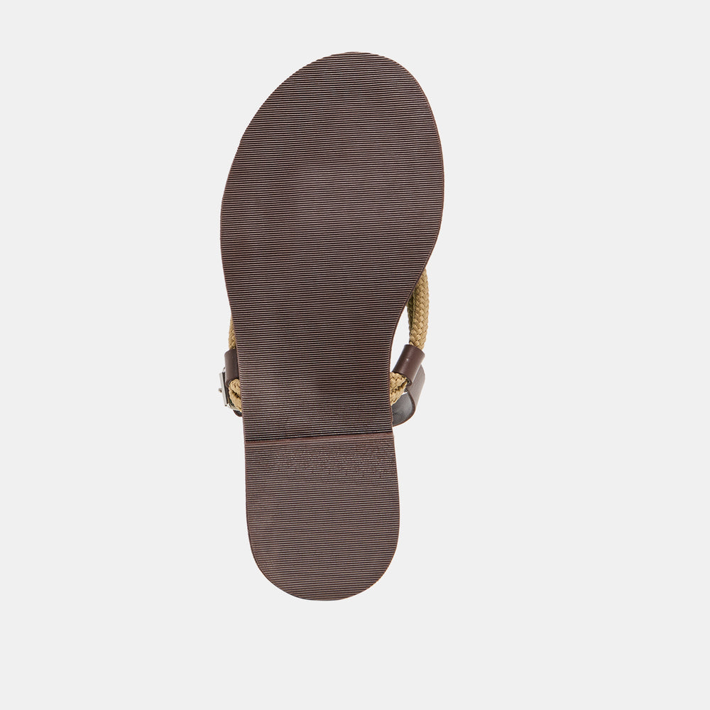 Reed Dk Brown Leather Sandals / Dolce Vita