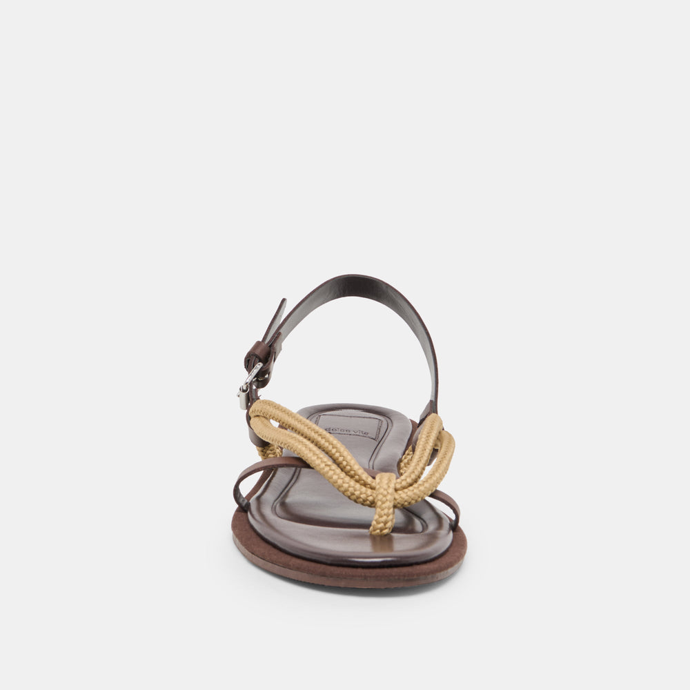 Reed Dk Brown Leather Sandals / Dolce Vita