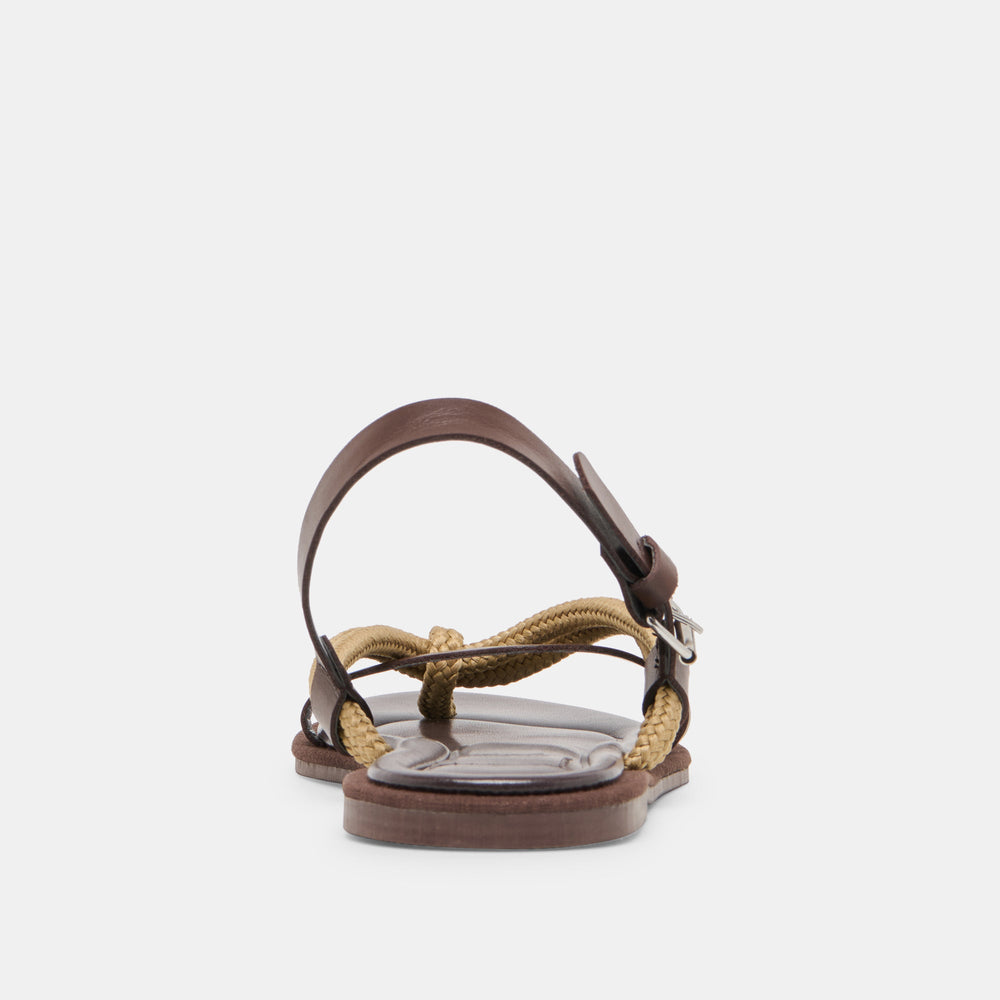 Reed Dk Brown Leather Sandals / Dolce Vita