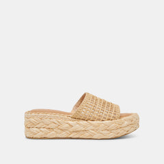 CHAVI MESH SANDALS NATURAL WOVEN RAFFIA
 – Dolce Vita / Dolce Vita