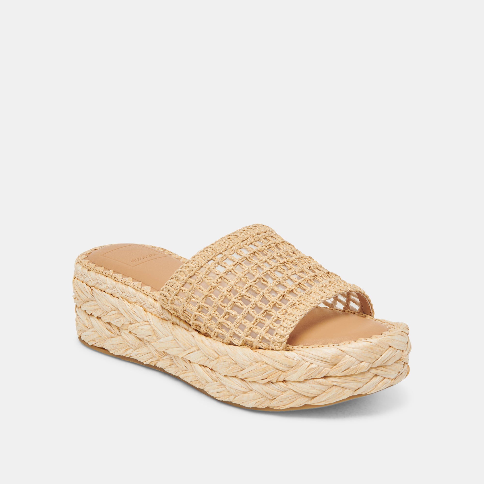 CHAVI MESH SANDALS NATURAL WOVEN RAFFIA
 – Dolce Vita / Dolce Vita