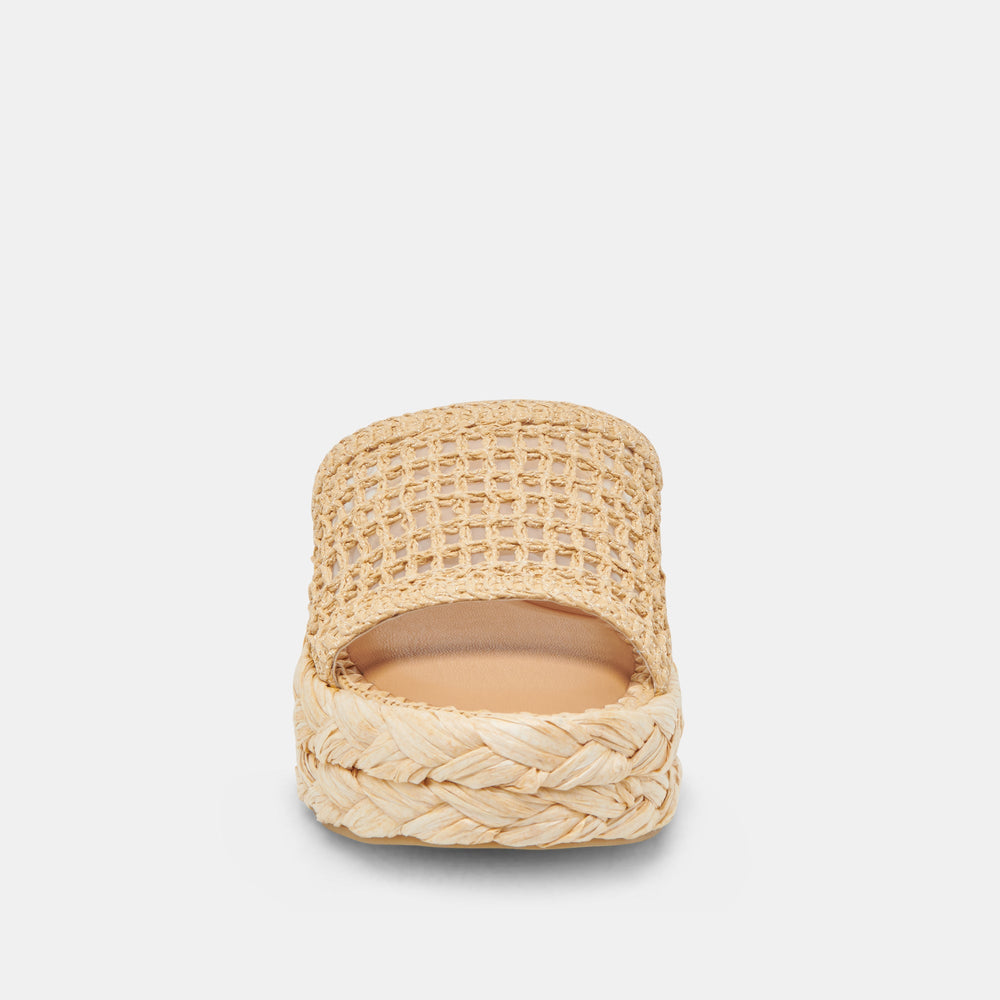 CHAVI MESH SANDALS NATURAL WOVEN RAFFIA
 – Dolce Vita / Dolce Vita