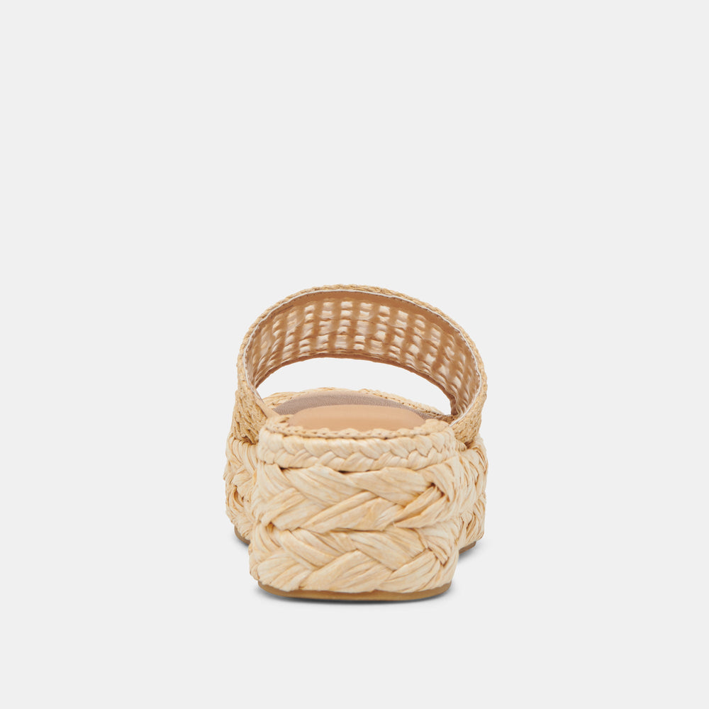 CHAVI MESH SANDALS NATURAL WOVEN RAFFIA
 – Dolce Vita / Dolce Vita