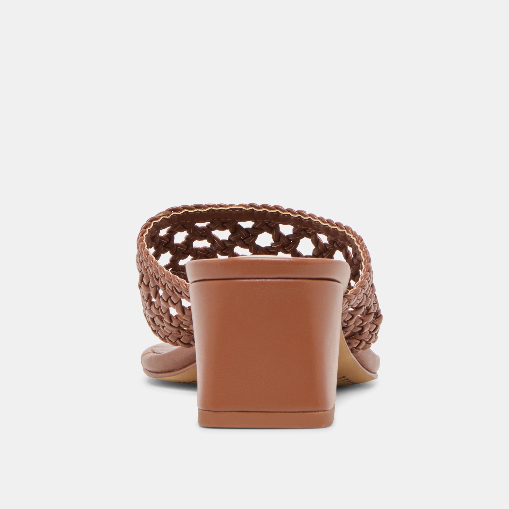 Barlo Cognac Woven Stella Heels / Dolce Vita