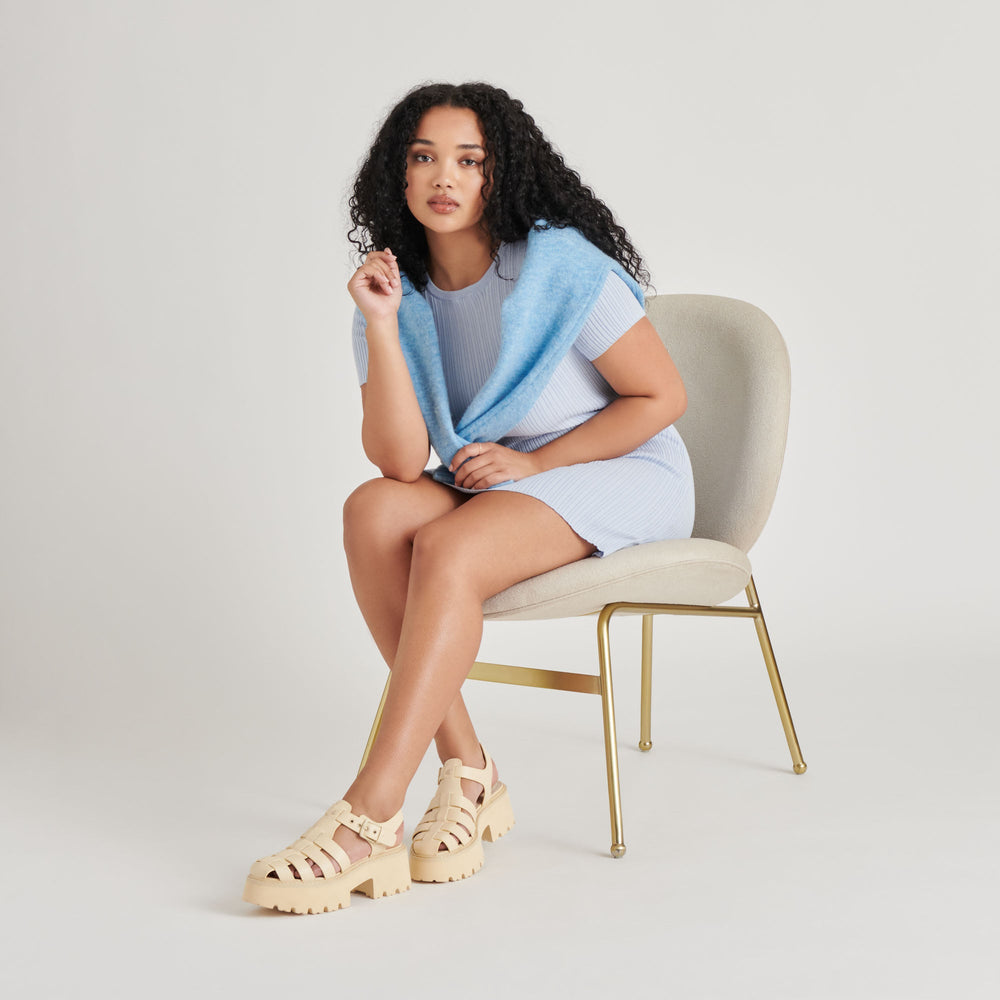 LASLY TONAL SANDALS LIGHT YELLOW LEATHER
 – Dolce Vita / Dolce Vita