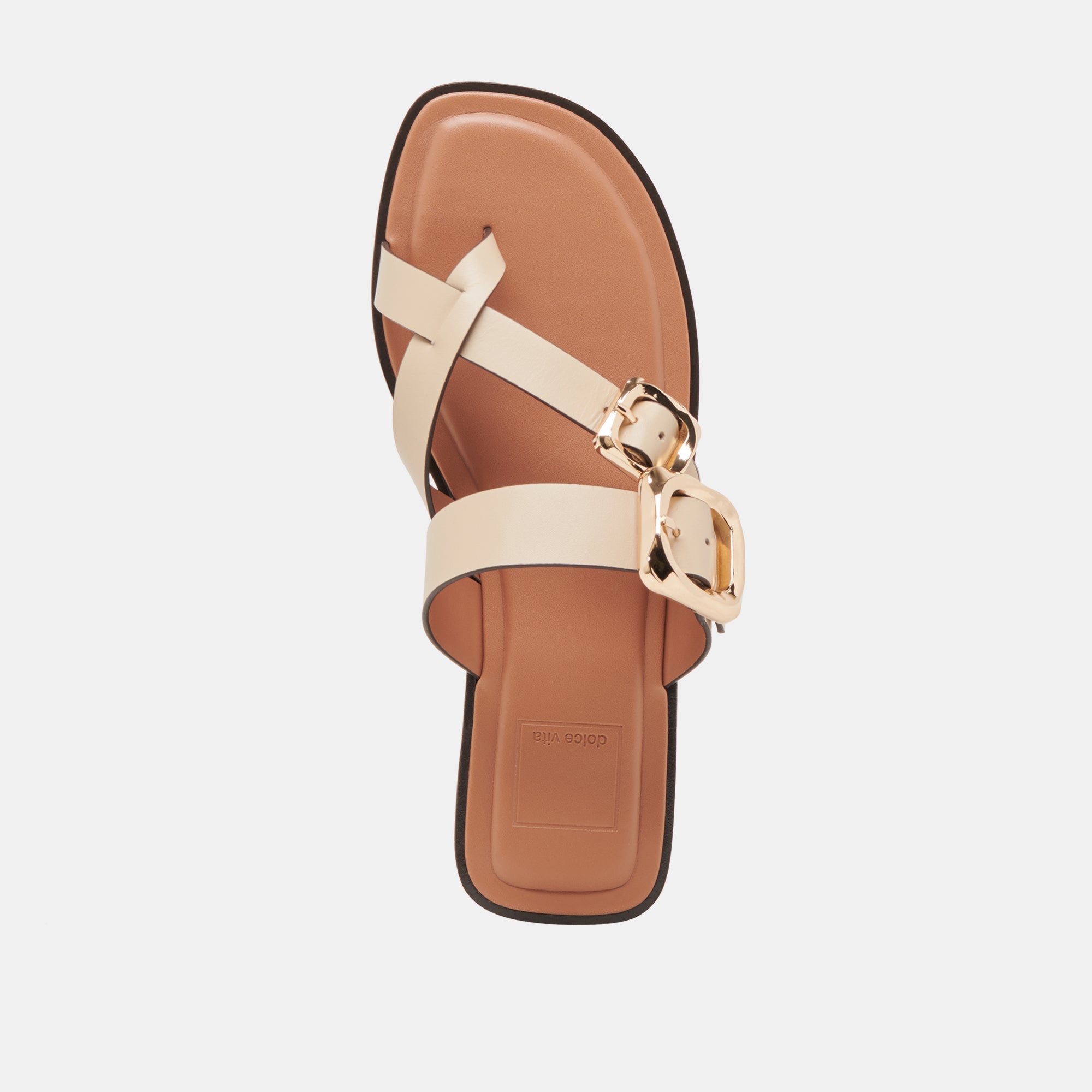 Shore Ivory Leather Sandals / Dolce Vita