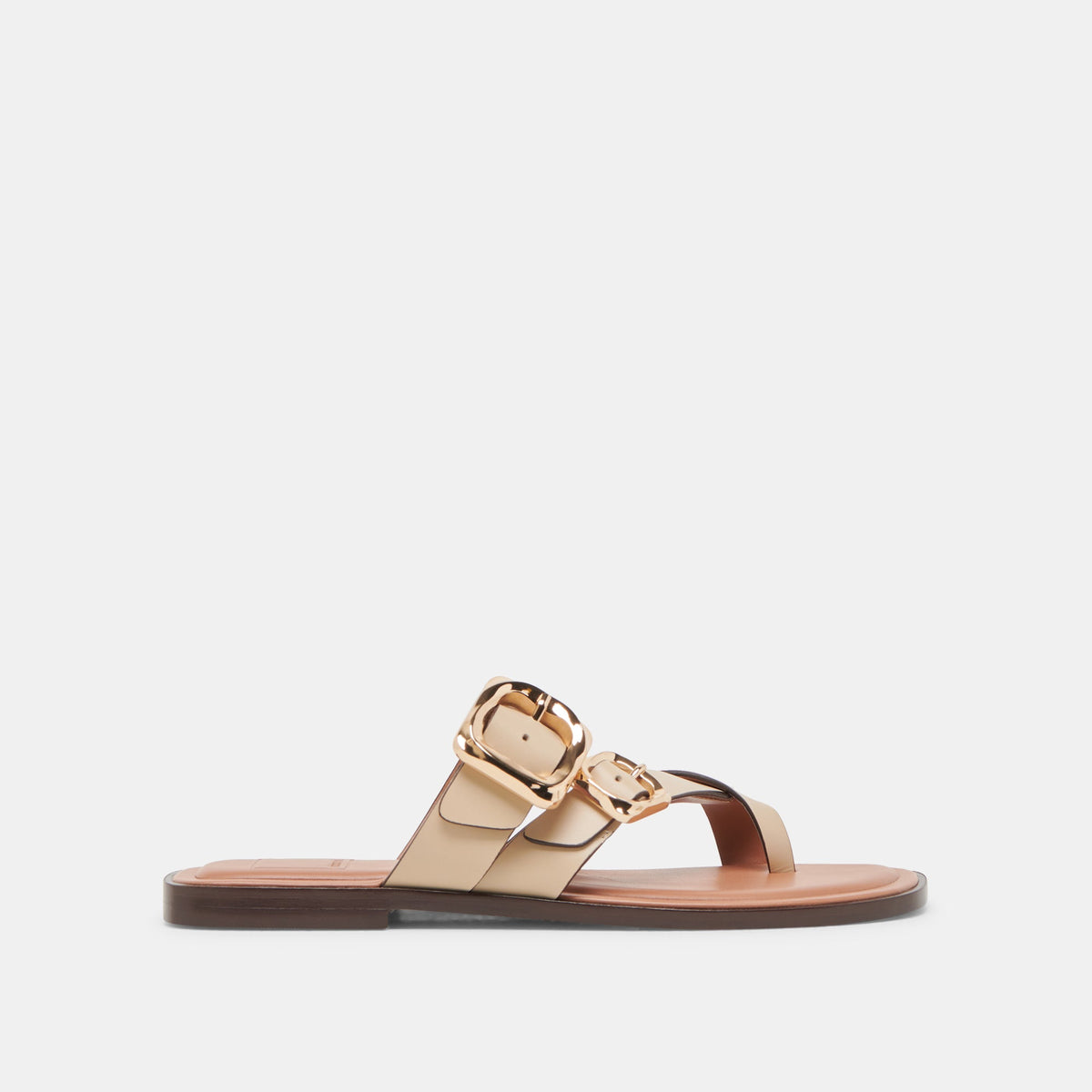 Shore Ivory Leather Sandals / Dolce Vita