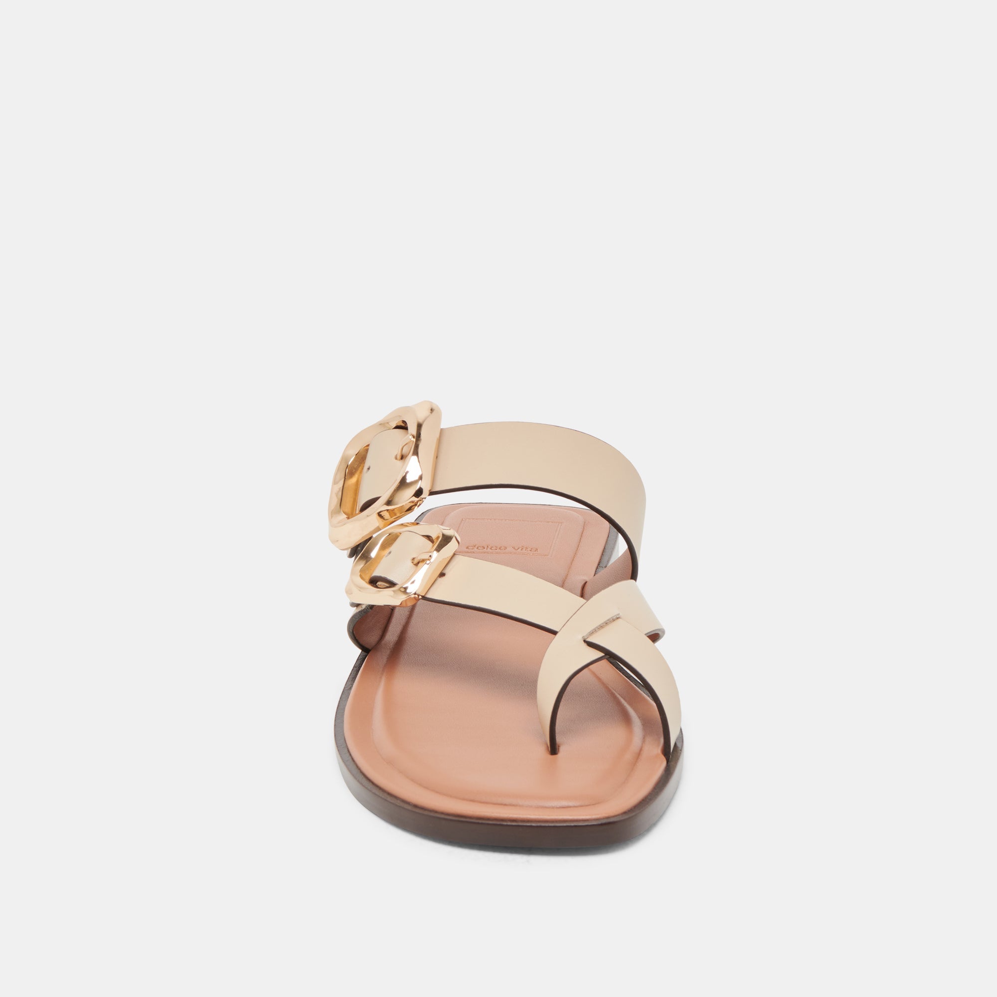Shore Ivory Leather Sandals / Dolce Vita
