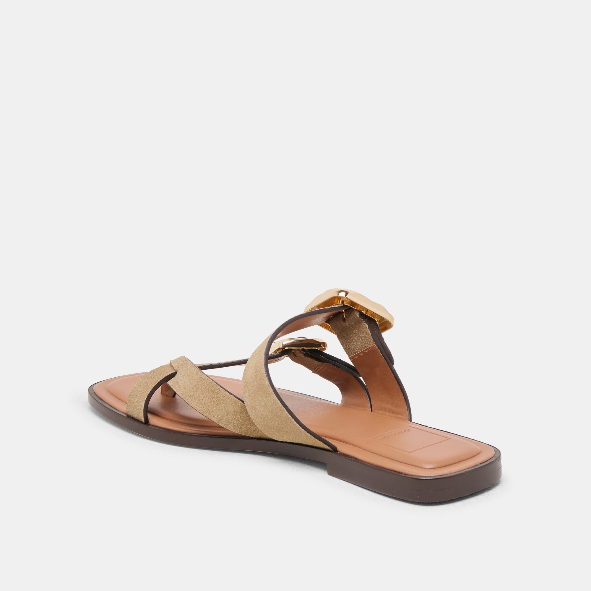 Shore Taupe Suede Sandals / Dolce Vita