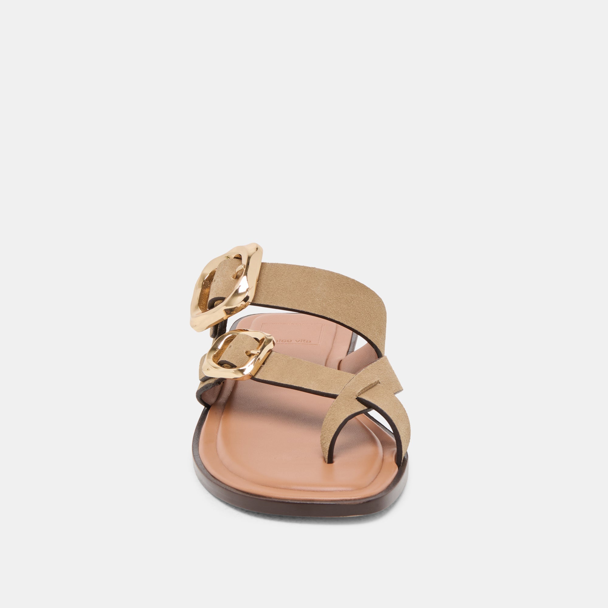 Shore Taupe Suede Sandals / Dolce Vita
