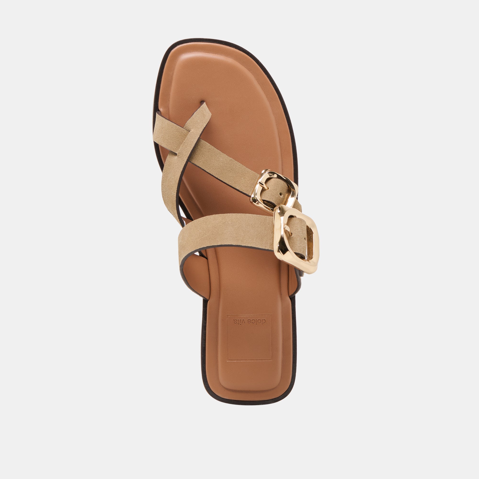 Shore Taupe Suede Sandals / Dolce Vita