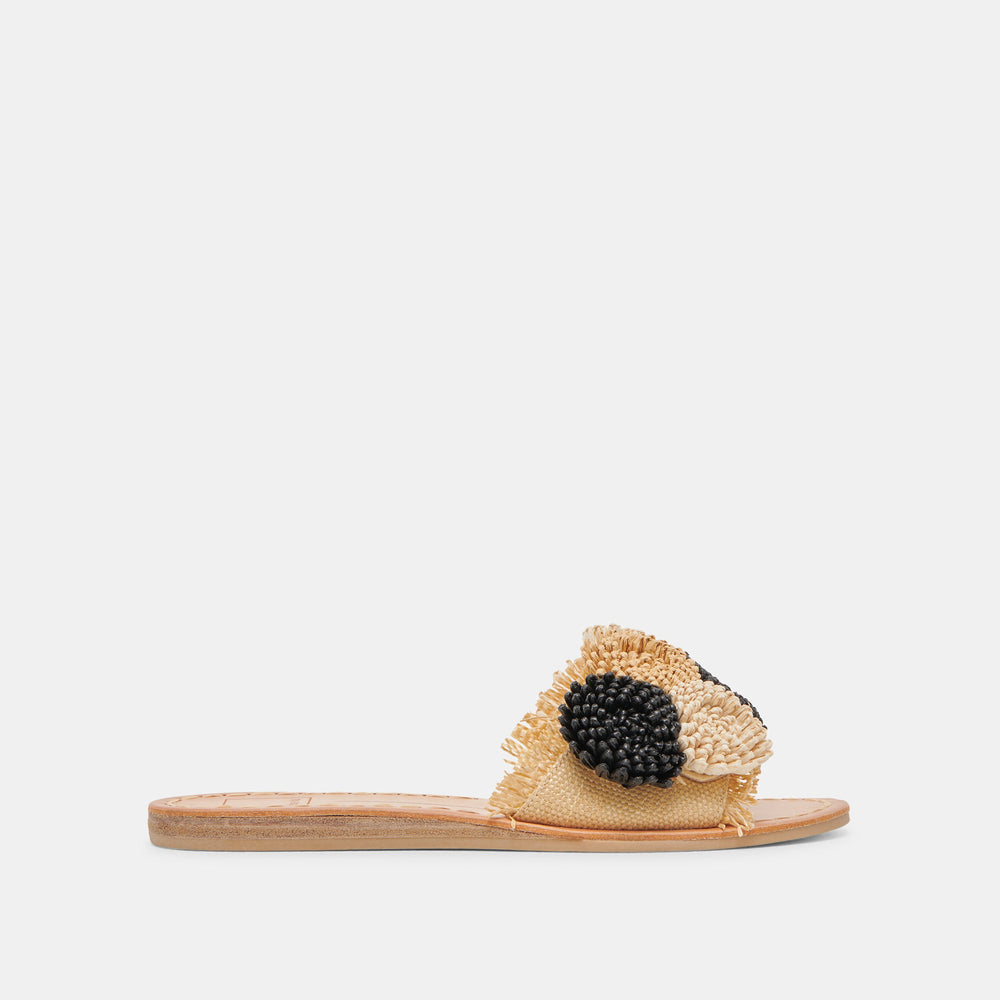 DANELA SANDALS BLACK NATURAL RAFFIA
 – Dolce Vita / Dolce Vita
