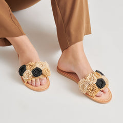 DANELA SANDALS BLACK NATURAL RAFFIA
 – Dolce Vita / Dolce Vita