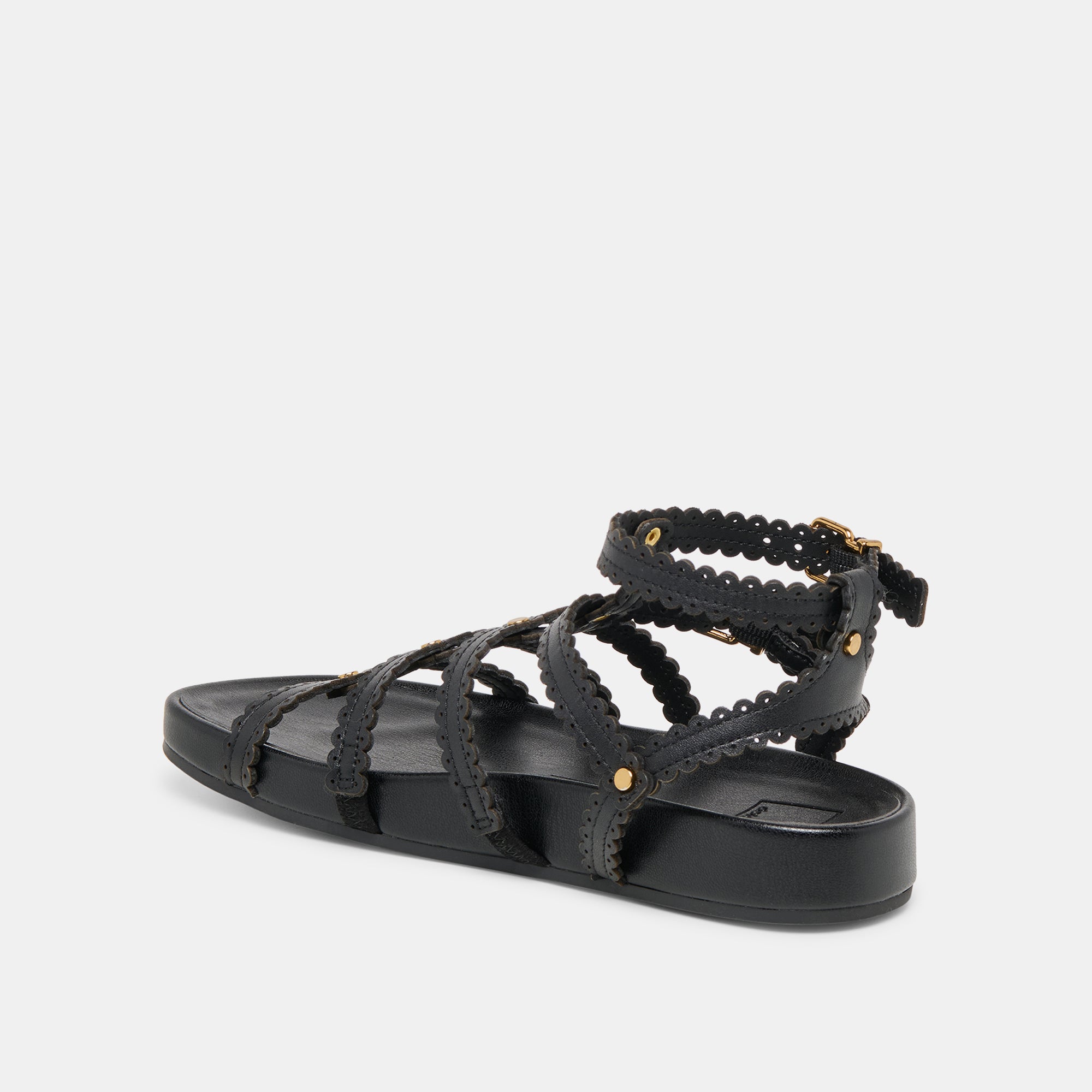 Susana Black Leather Sandals / Dolce Vita