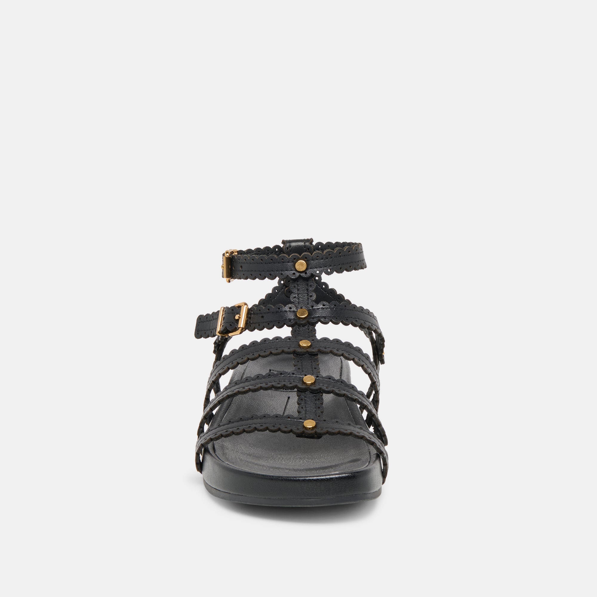 Susana Black Leather Sandals / Dolce Vita