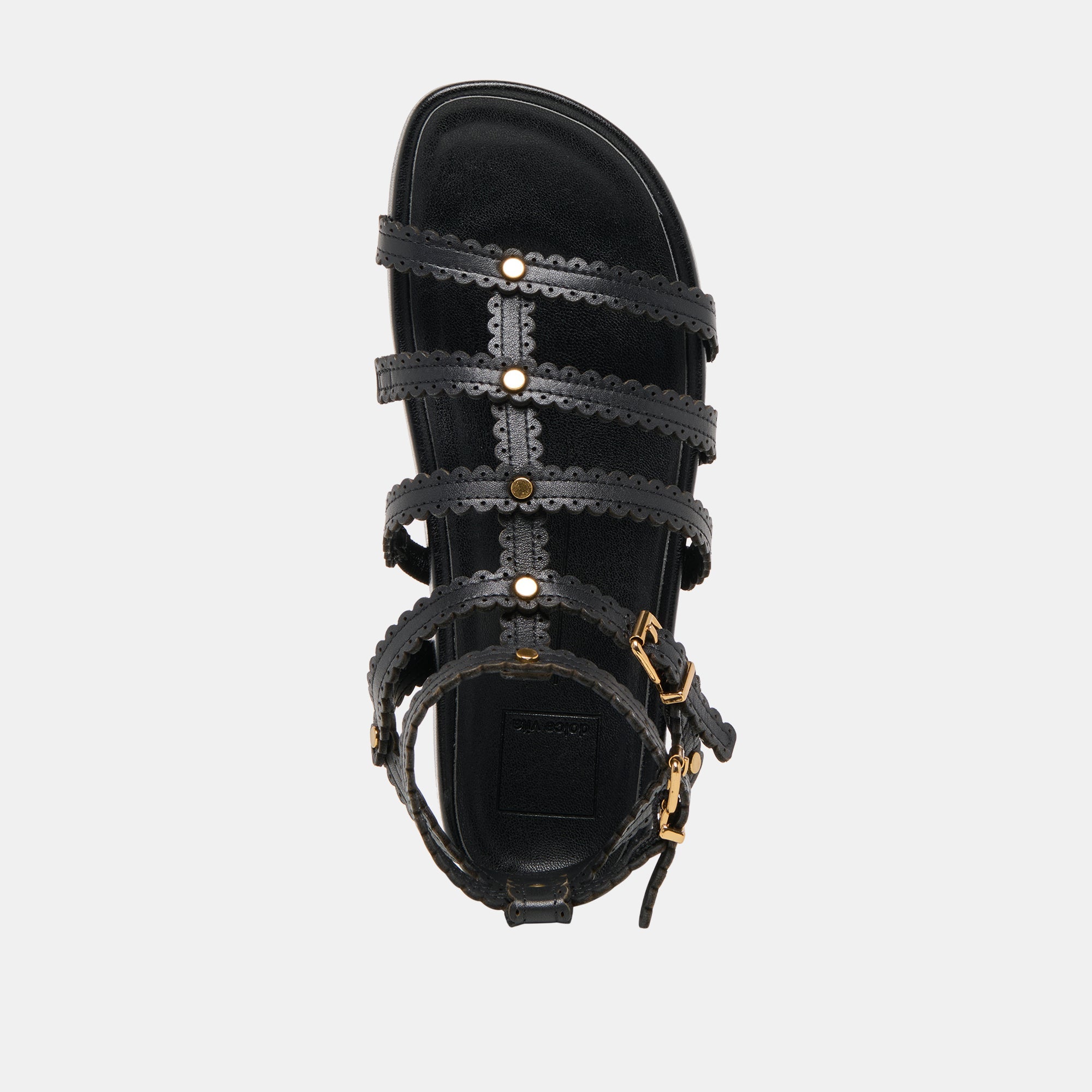 Susana Black Leather Sandals / Dolce Vita
