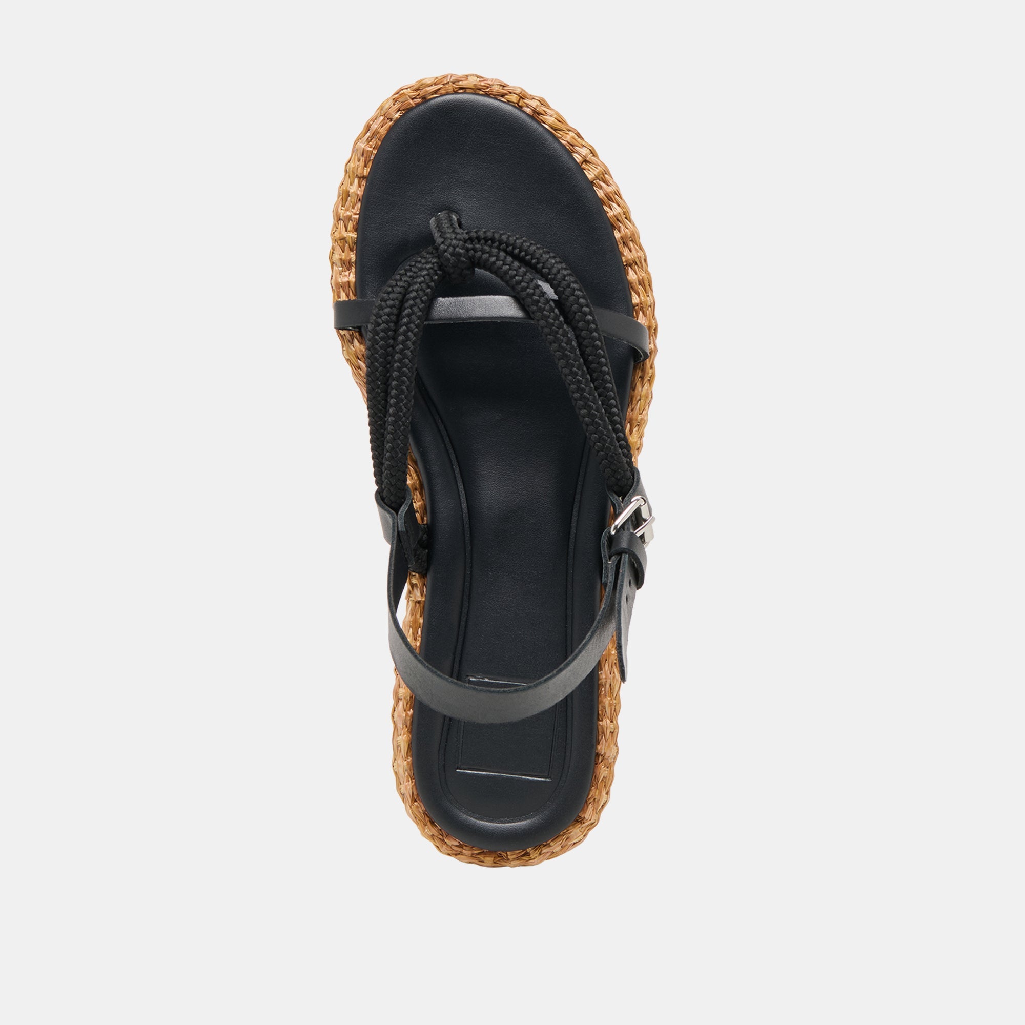 Reed Black Leather Sandals / Dolce Vita