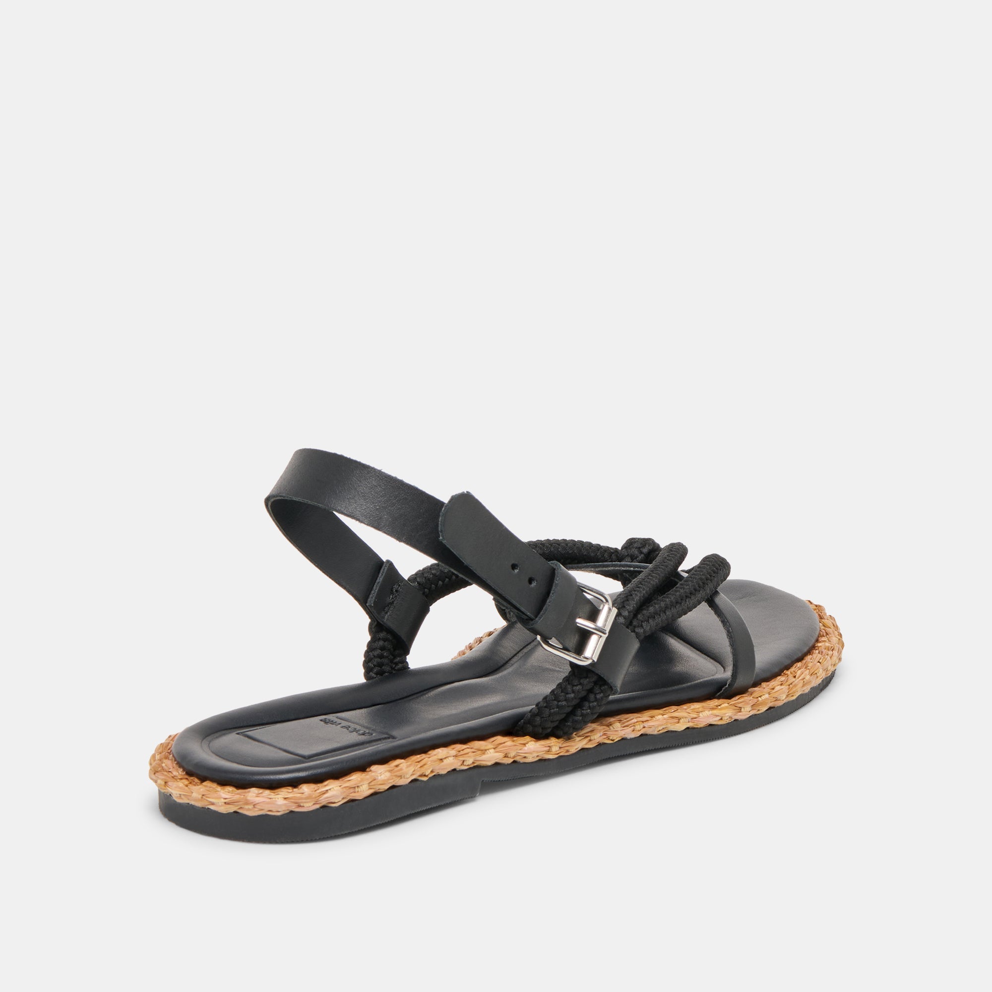 Reed Black Leather Sandals / Dolce Vita