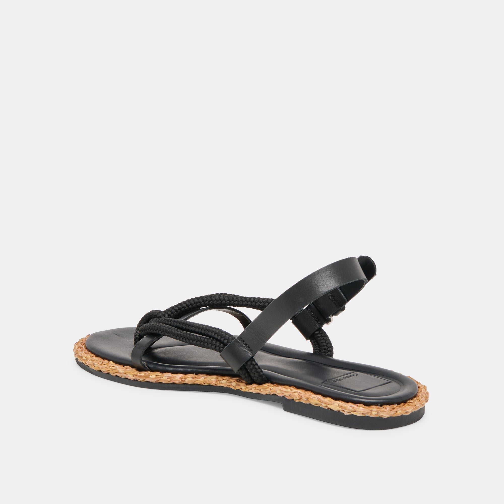 Reed Black Leather Sandals / Dolce Vita