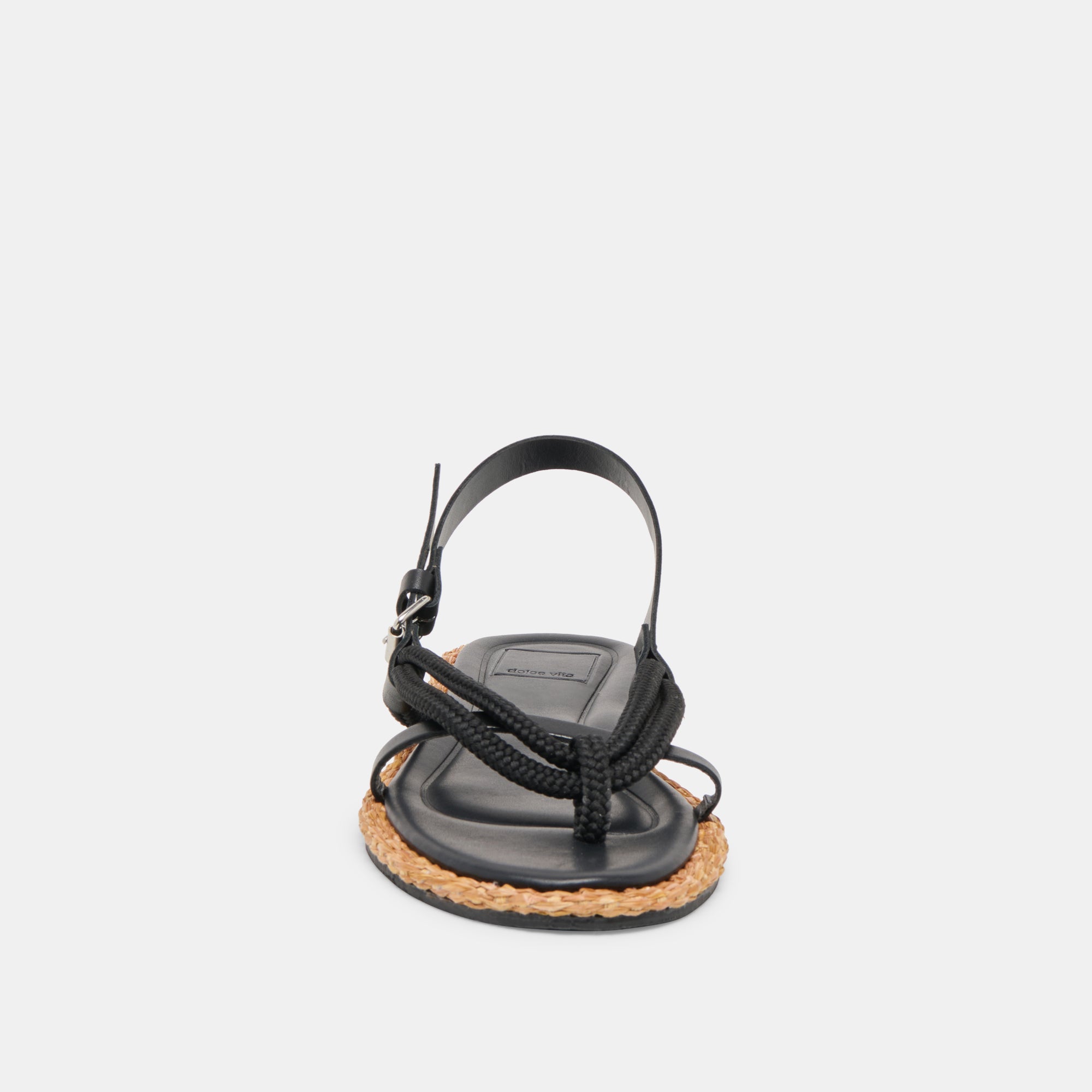 Reed Black Leather Sandals / Dolce Vita
