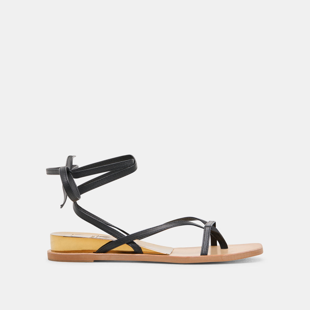 RUDIE SANDALS BLACK LEATHER
 – Dolce Vita / Dolce Vita