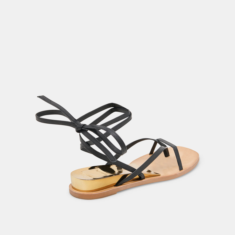 RUDIE SANDALS BLACK LEATHER
 – Dolce Vita / Dolce Vita