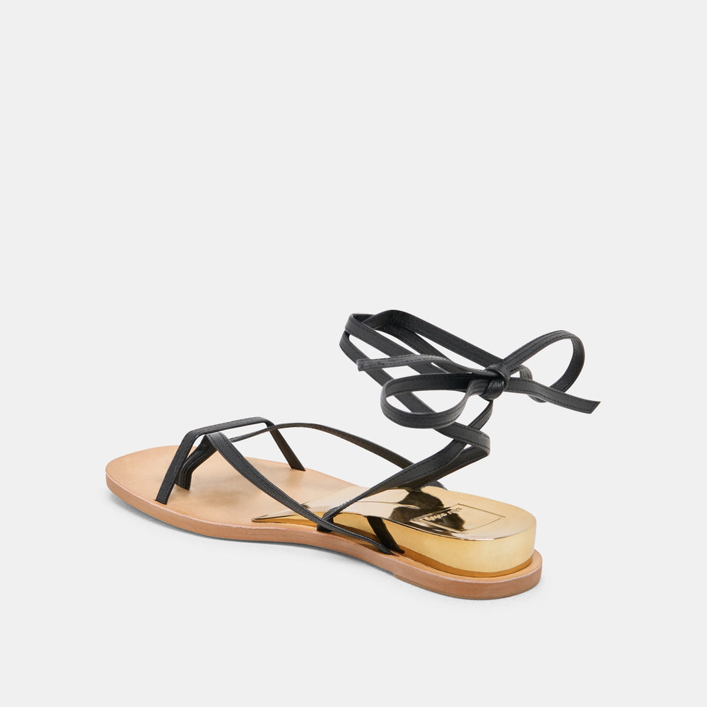 RUDIE SANDALS BLACK LEATHER
 – Dolce Vita / Dolce Vita