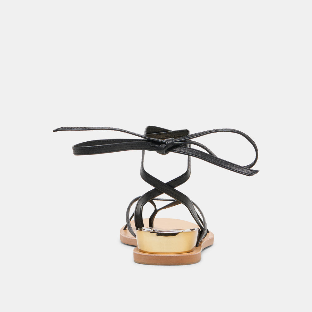 RUDIE SANDALS BLACK LEATHER
 – Dolce Vita / Dolce Vita