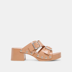 Melody Tan Leather Heels / Dolce Vita