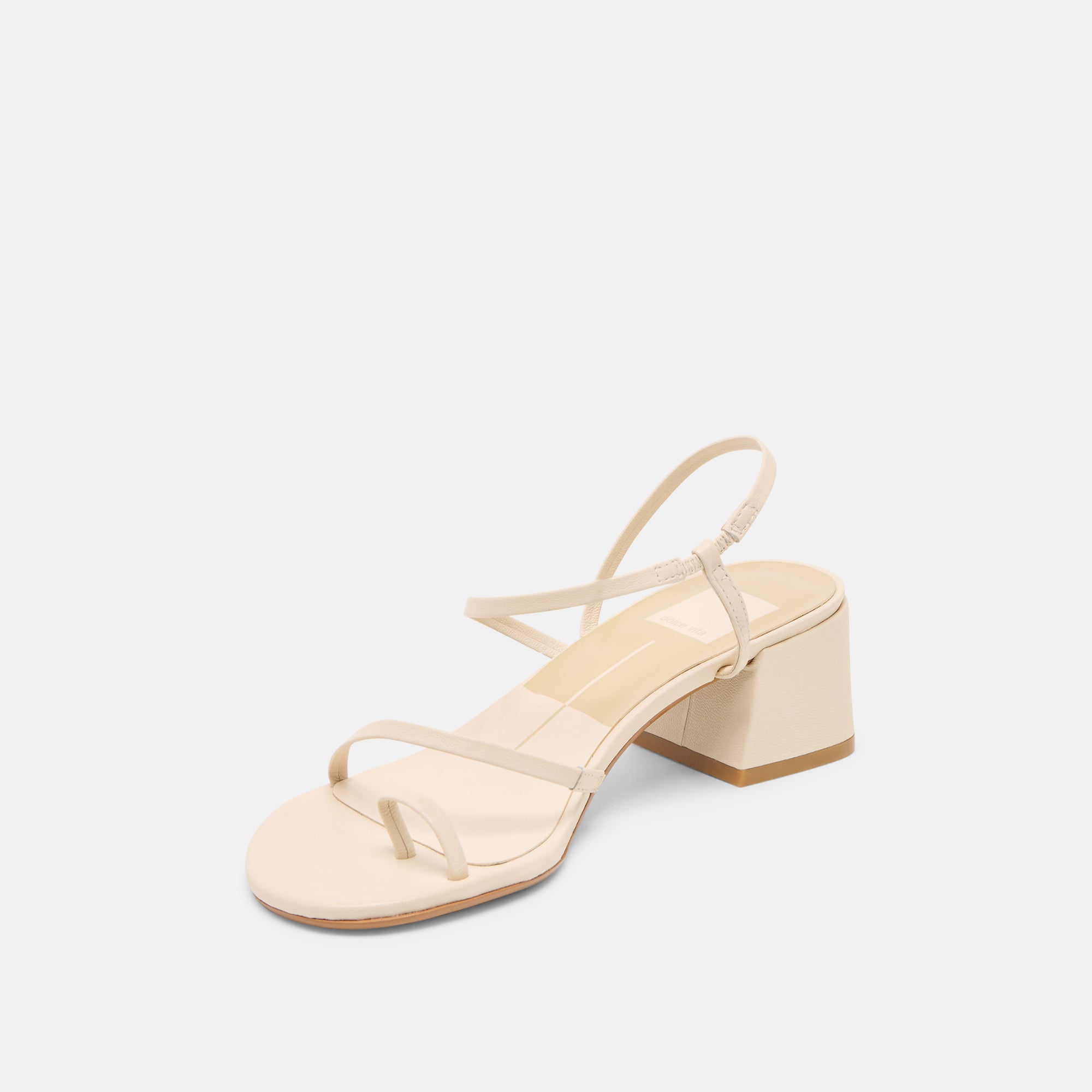 Trini Creme Leather Heels / Dolce Vita