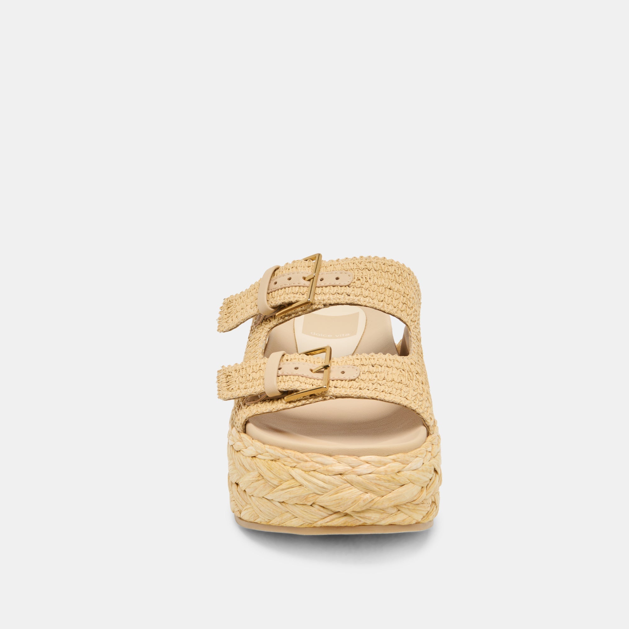 Falyn Lt Natural Woven Raffia Sandals / Dolce Vita