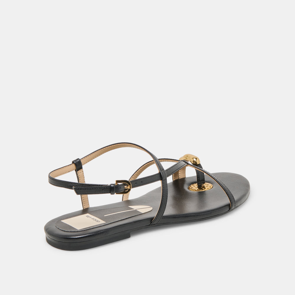 KESHA SANDALS BLACK LEATHER
 – Dolce Vita / Dolce Vita