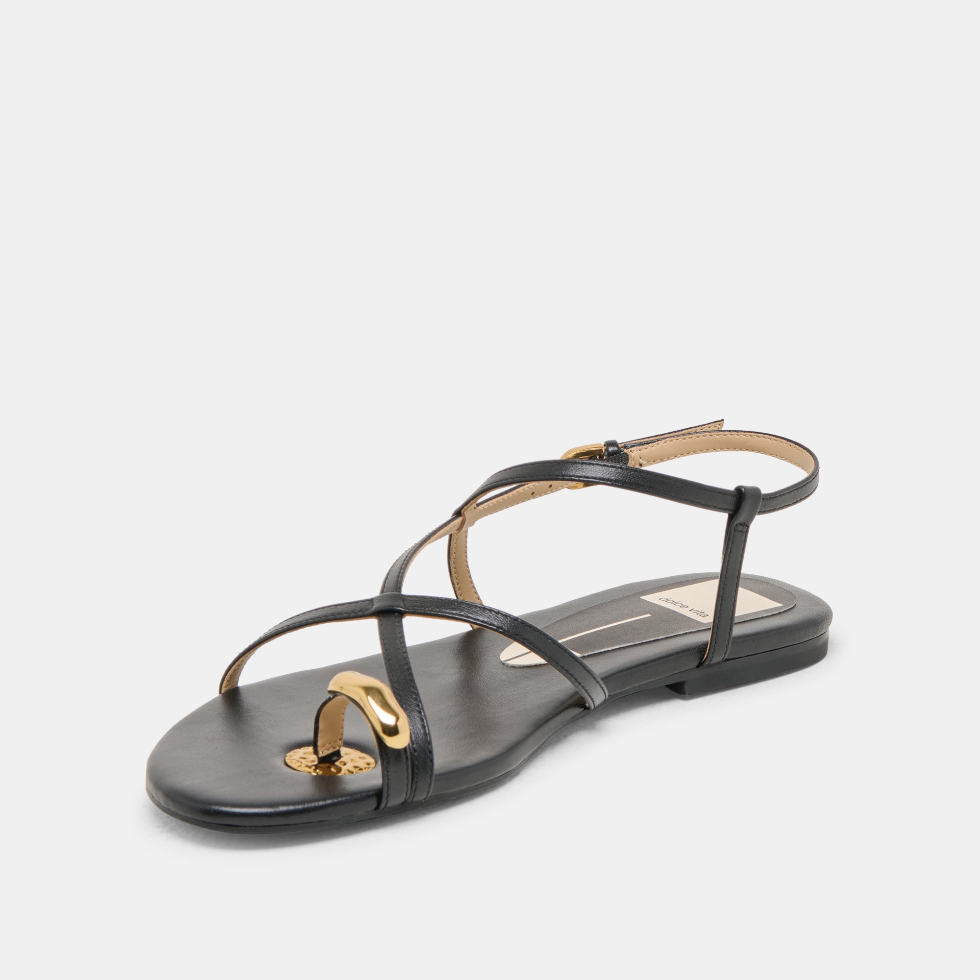 KESHA SANDALS BLACK LEATHER
 – Dolce Vita / Dolce Vita