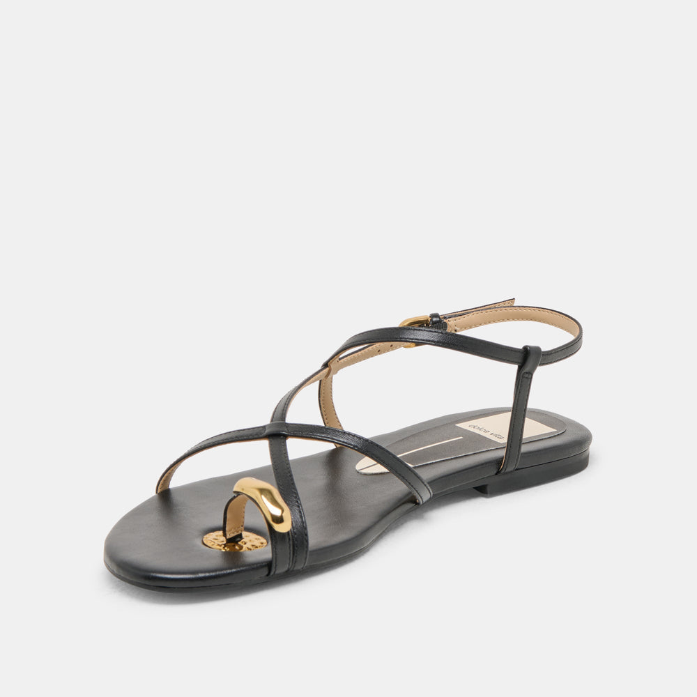 KESHA SANDALS BLACK LEATHER
 – Dolce Vita / Dolce Vita