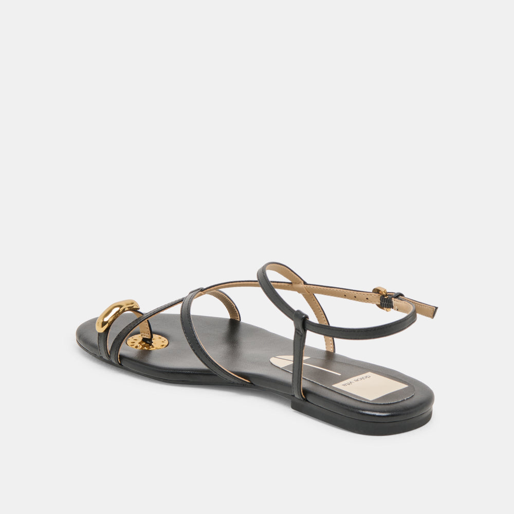KESHA SANDALS BLACK LEATHER
 – Dolce Vita / Dolce Vita