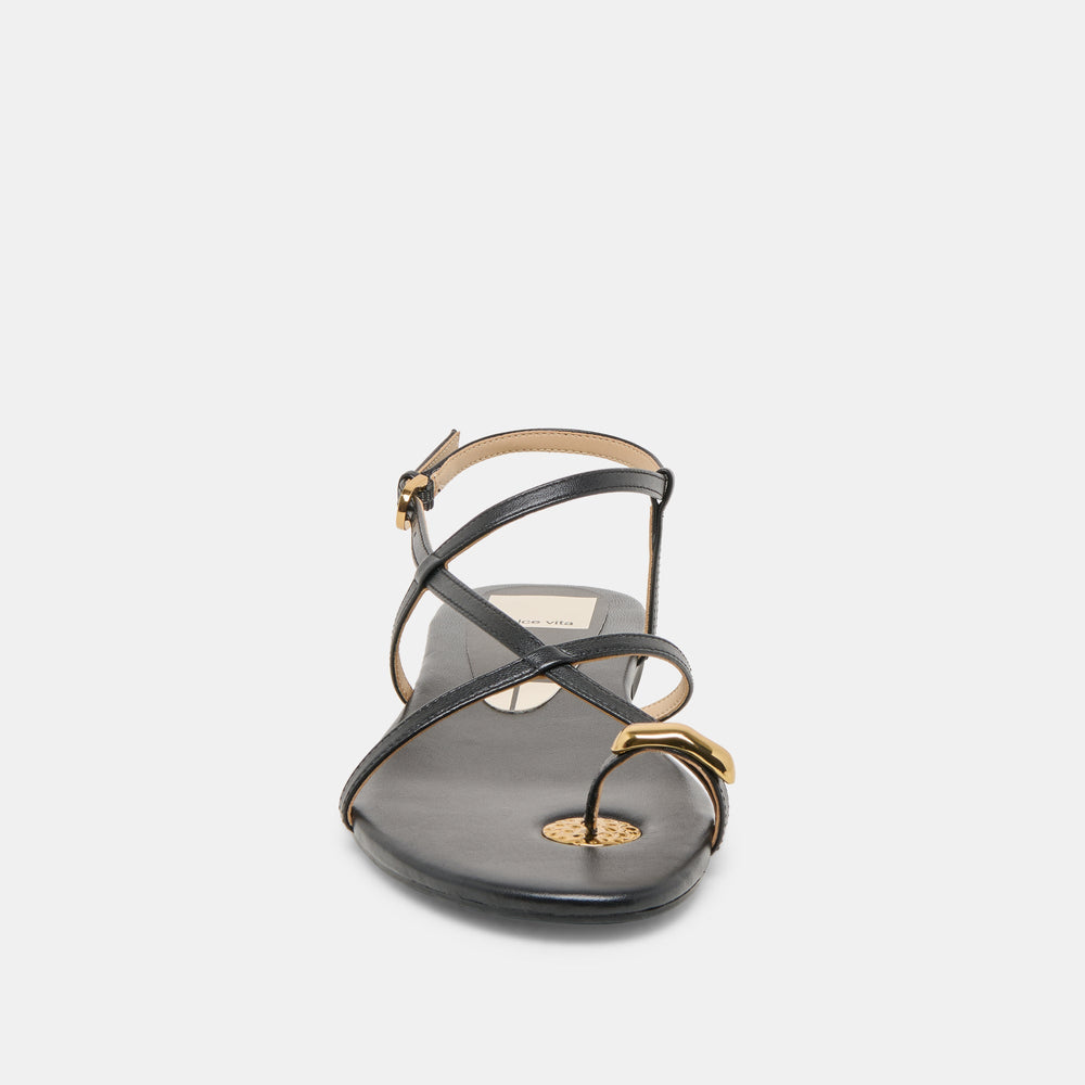 KESHA SANDALS BLACK LEATHER
 – Dolce Vita / Dolce Vita