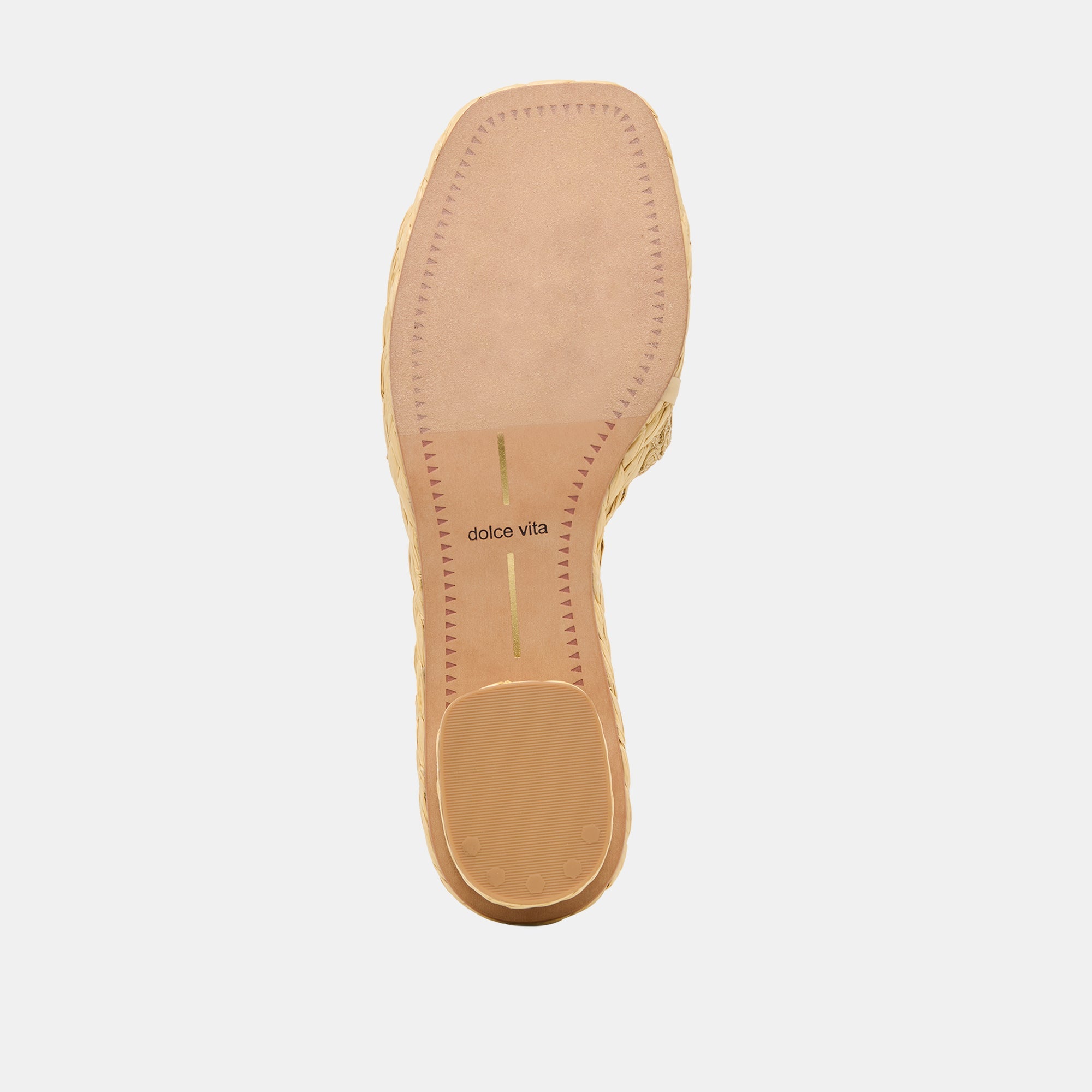 Dixi Lt Natural Cross Hatch Raffia Sandals / Dolce Vita