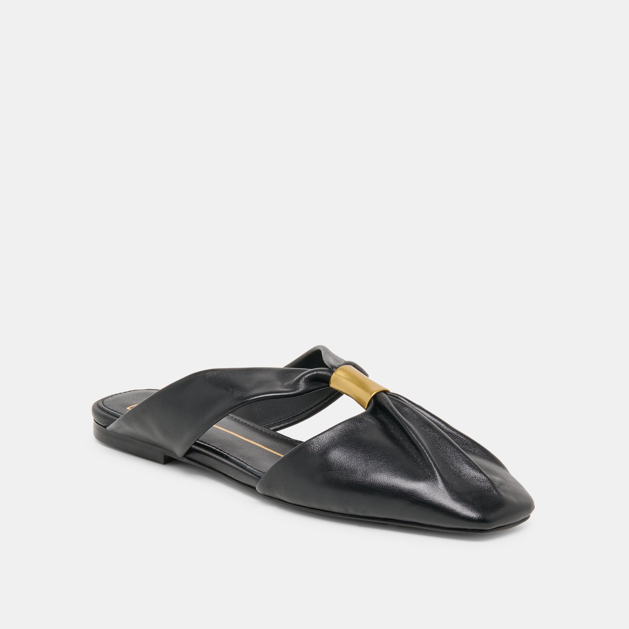 Franey Black Leather Flats / Dolce Vita