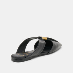 Franey Black Leather Flats / Dolce Vita