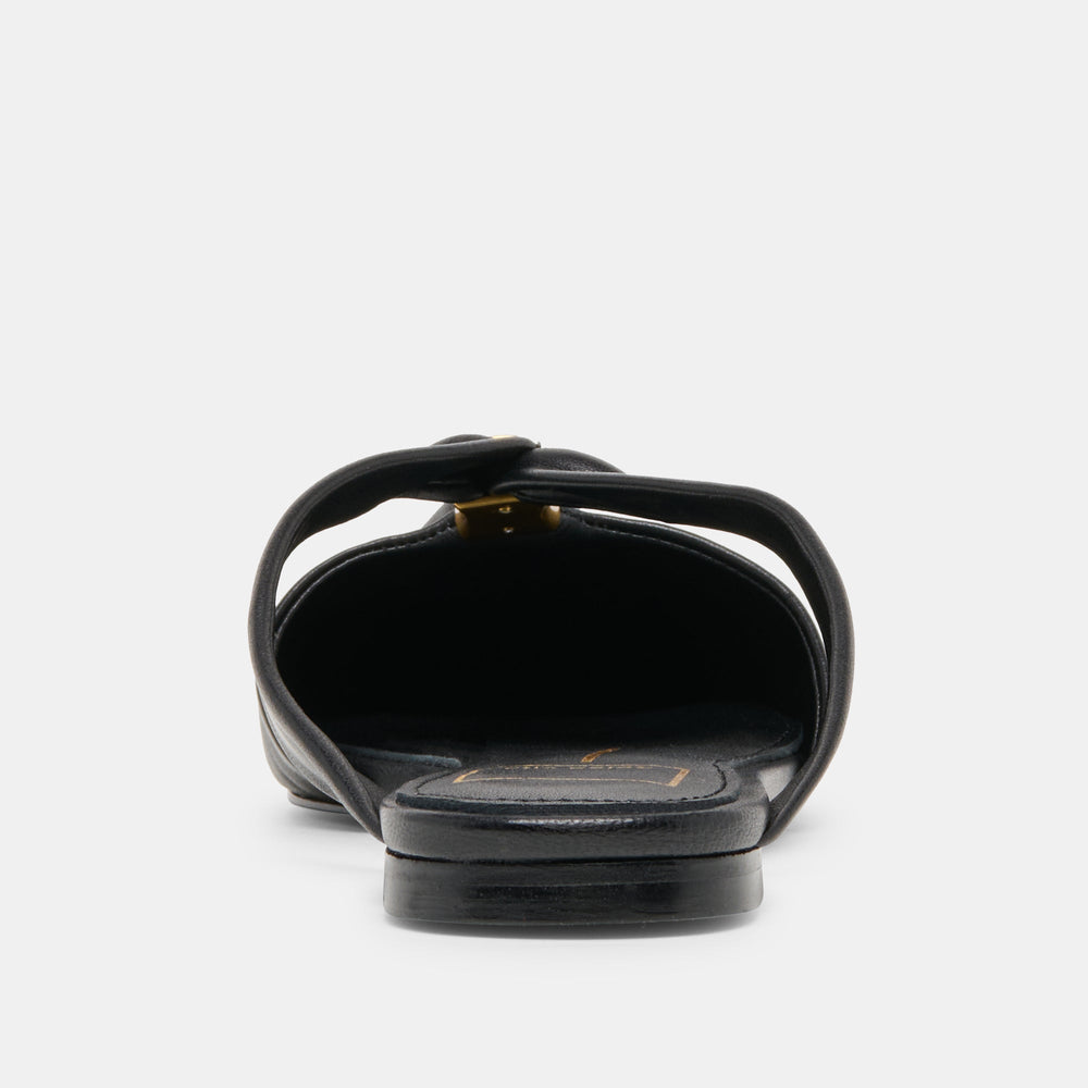 Franey Black Leather Flats / Dolce Vita