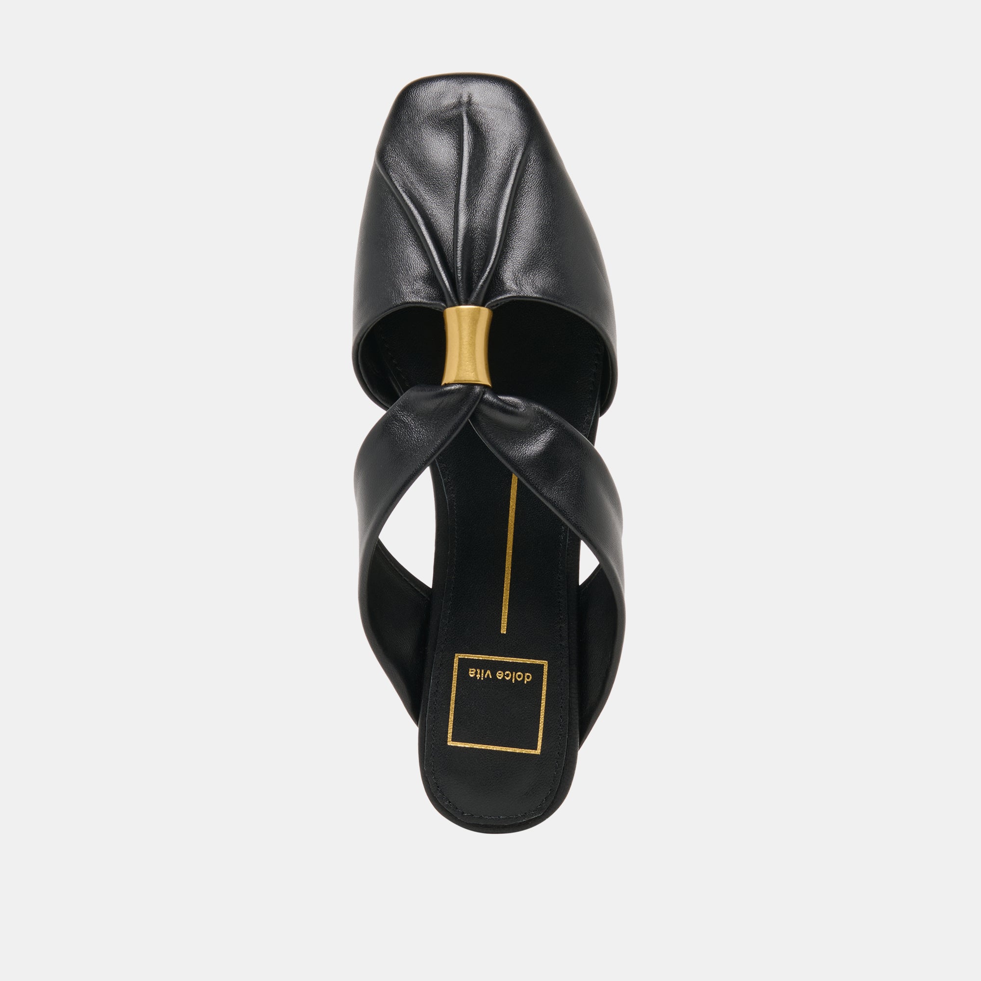 Franey Black Leather Flats / Dolce Vita