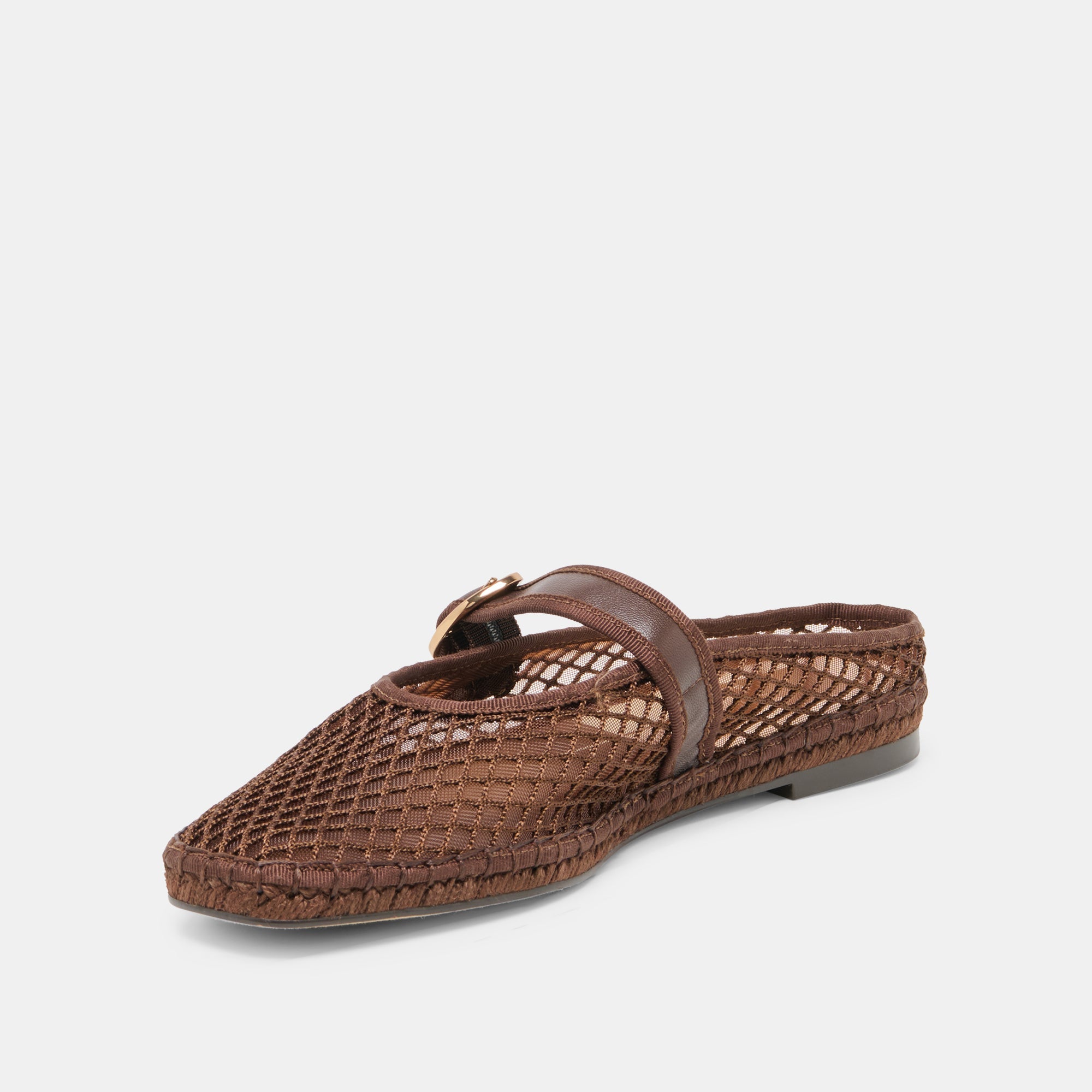 Milie Chocolate Woven Mesh Flats / Dolce Vita