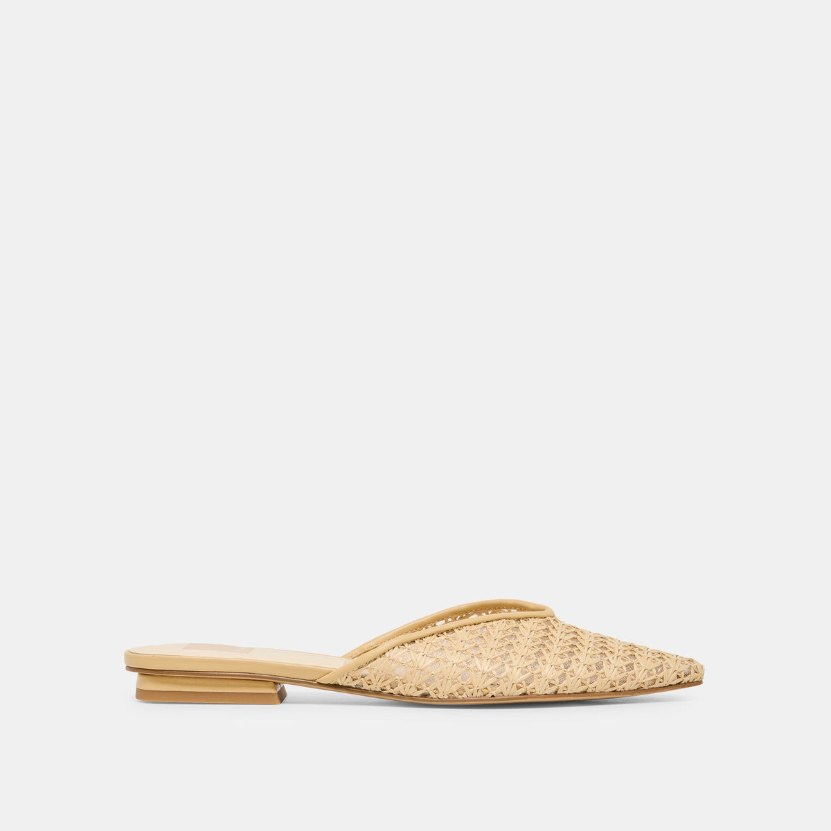 Elm Natural Cross Hatch Raffia Flats / Dolce Vita