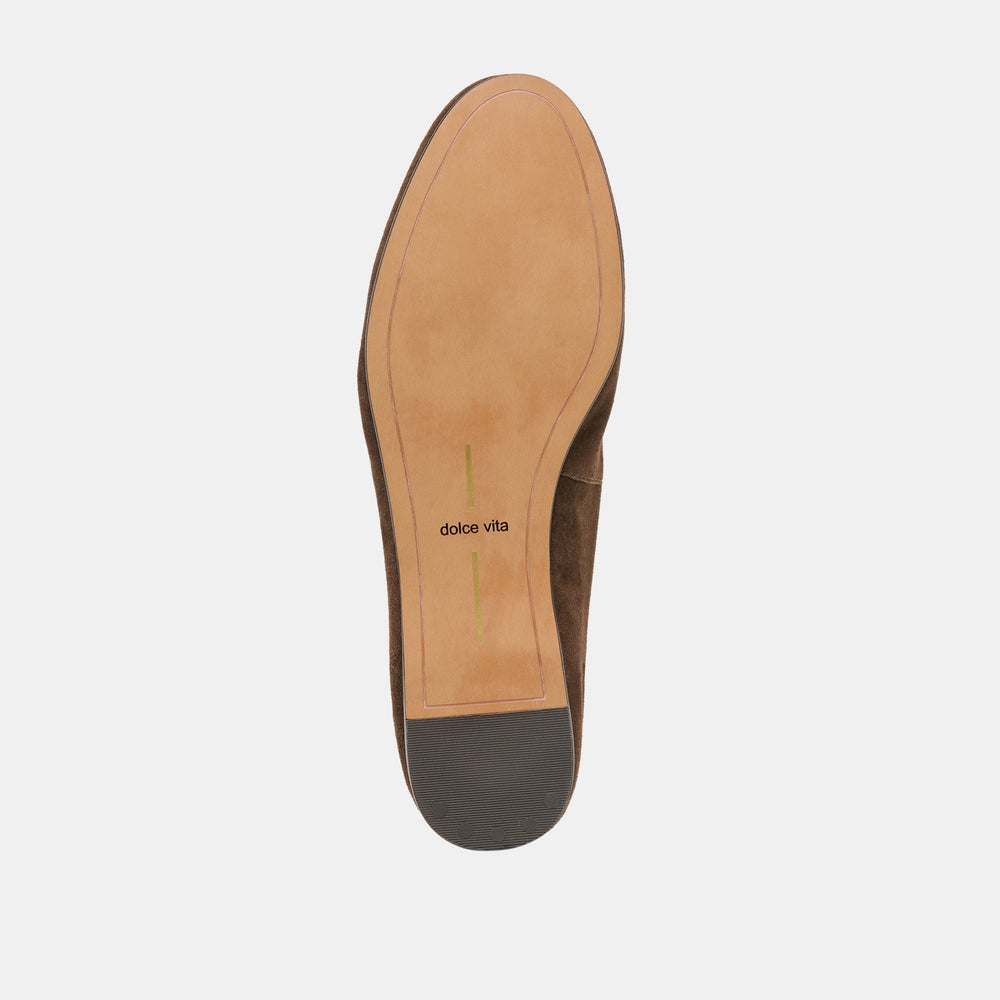 Eila Dk Brown Suede Flats / Dolce Vita