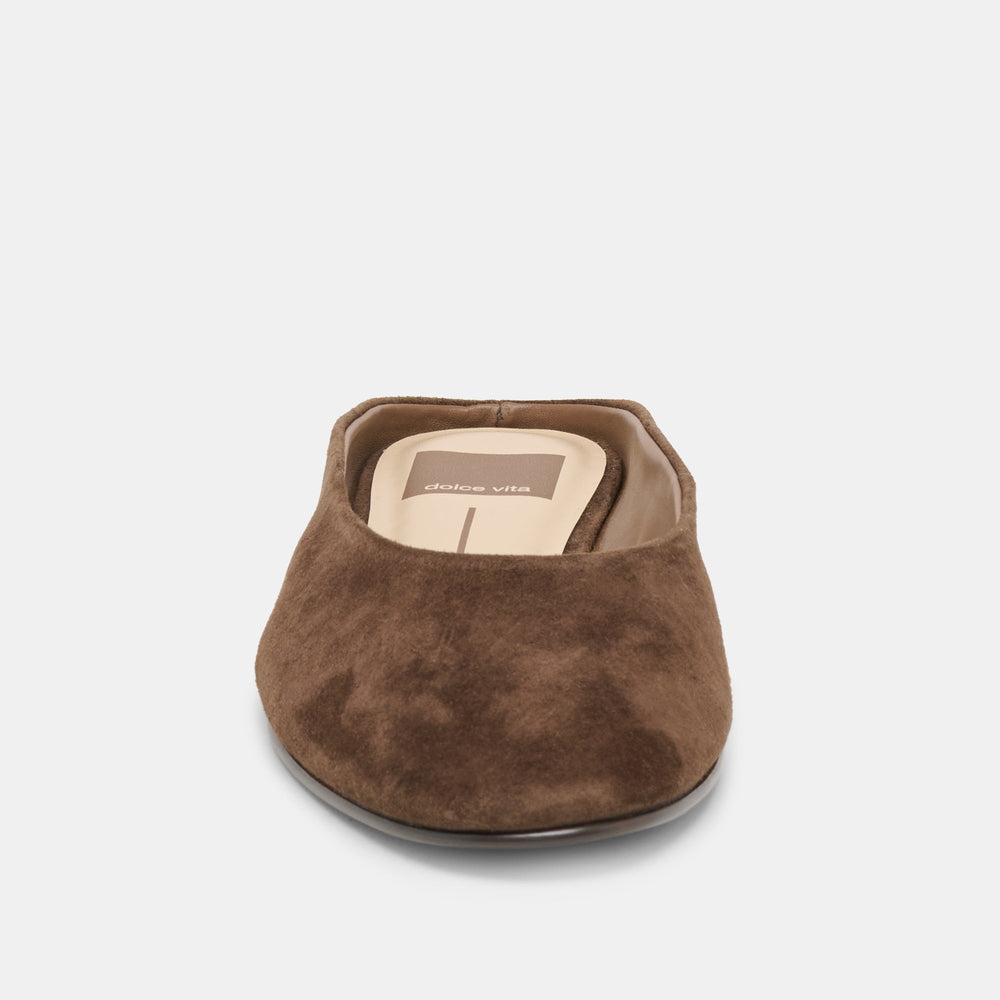 Eila Dk Brown Suede Flats / Dolce Vita