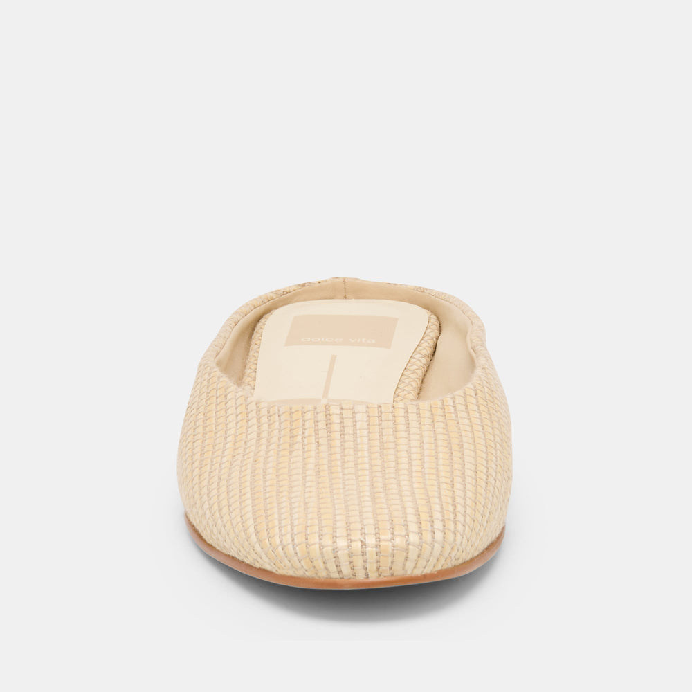 Eila Lt Natural Raffia Flats / Dolce Vita