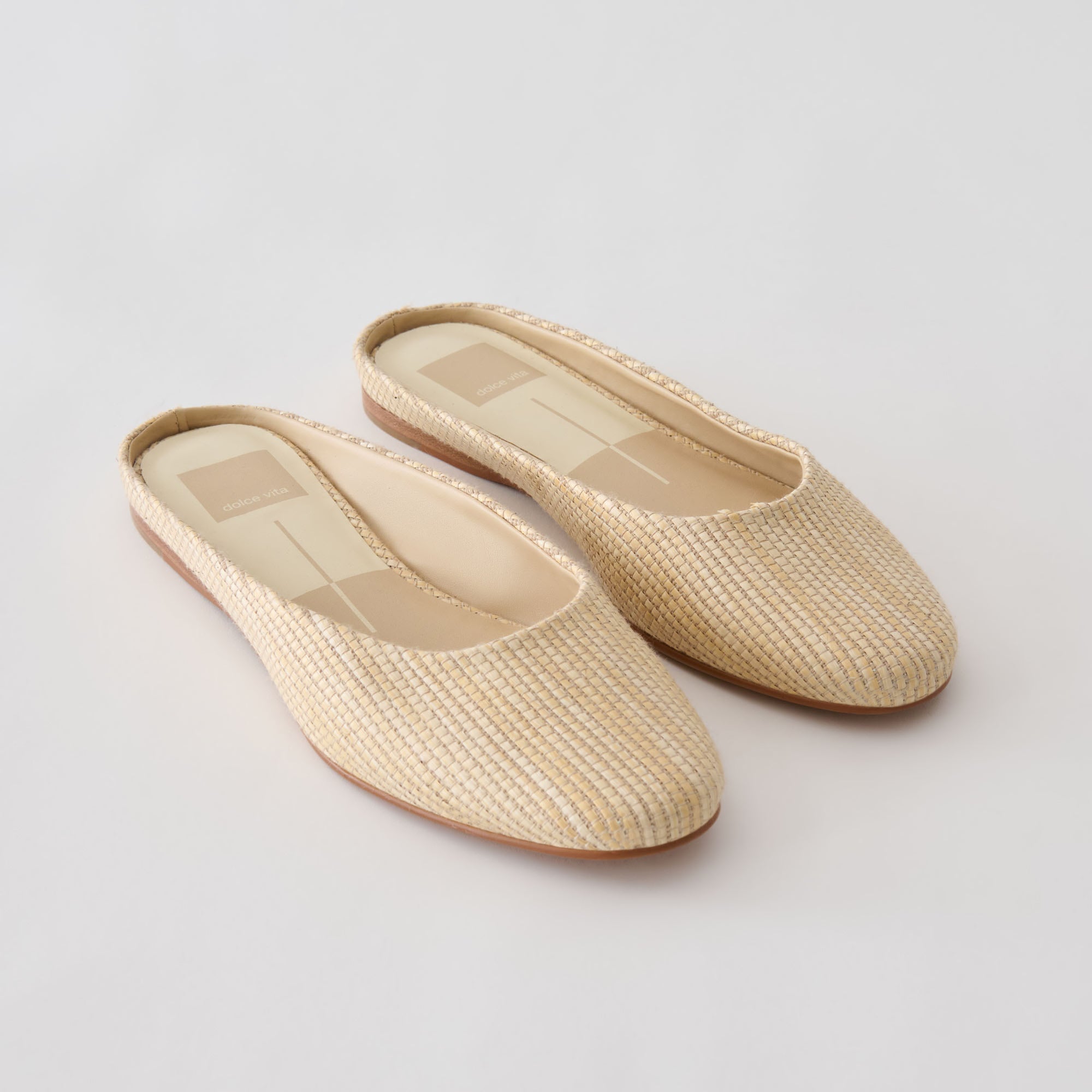Eila Lt Natural Raffia Flats / Dolce Vita
