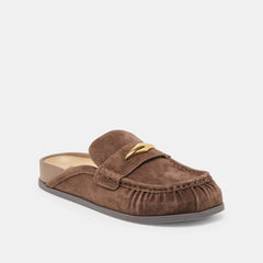 Jodero Dk Brown Suede Flats / Dolce Vita